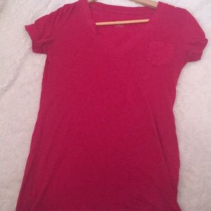 Pink vneck